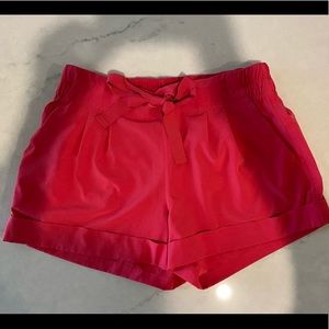 Coral/Pink - Lulu Lemon Sz 6 Shorts - Tie at Waist